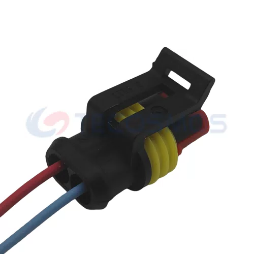 Wire Harness Plug of Automobile Waterproof Connector 2 Pin Female 282080-1 - image 5